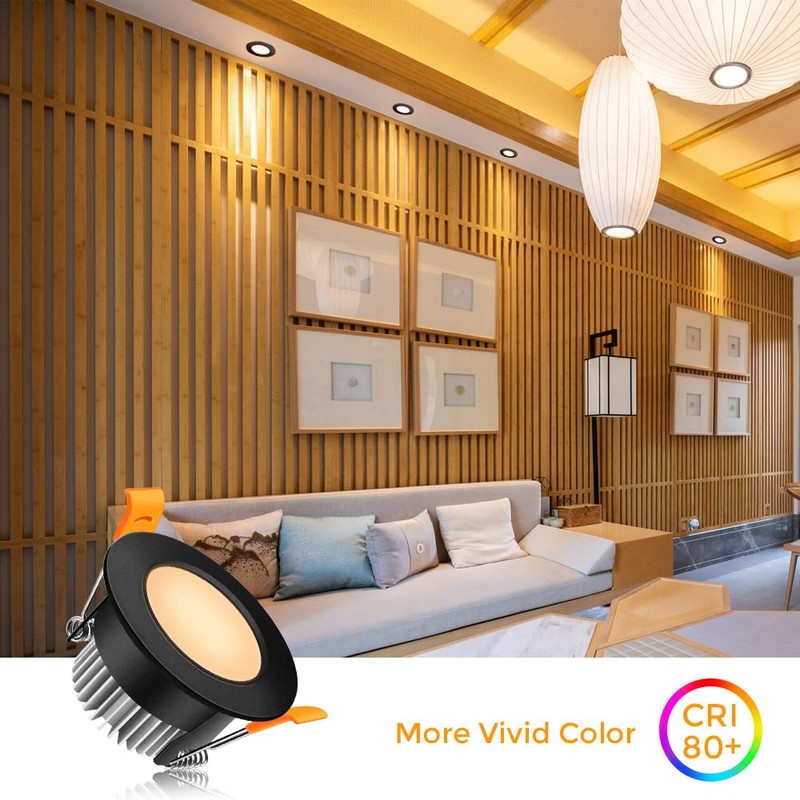 LEDLightsWorld 2 Inch LED Recessed Lighting Dimmable Downlight, 3W(35W Equivalent),