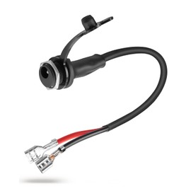 Power Plug Connector Input Cable Replacement Part with Dust Cap, Fit for Peloton Exercise Bike, Does Not Fit Bike Plus