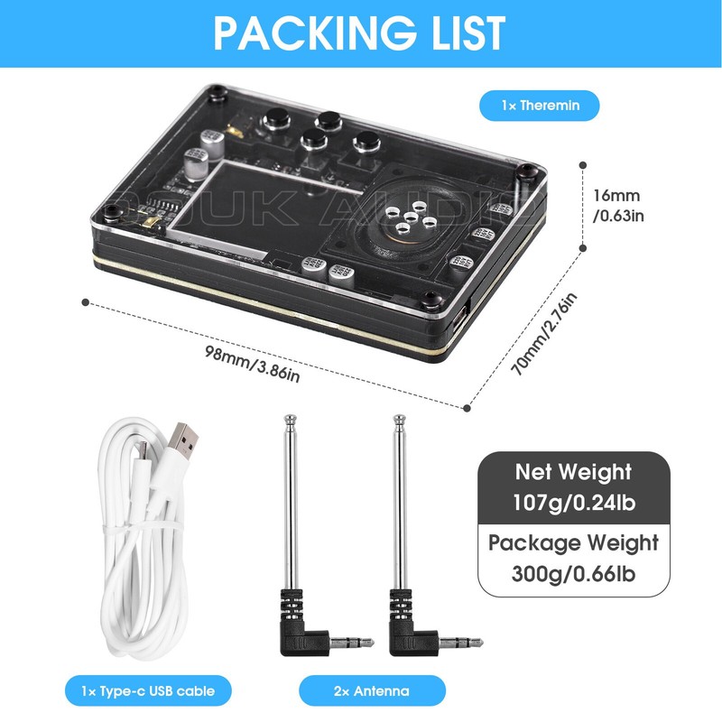 Screen Display Components Multifunctional Portable Musical Electronic Instrument with Antenna
