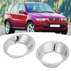 2pcs Car Front Fog Light Lamp Cover Trim Ring ABS