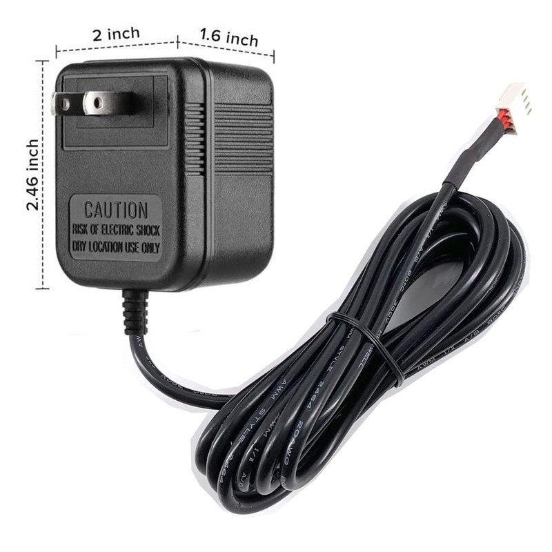 UPMMUD Water Softener Clack Power Cord with 15V DC Transformer