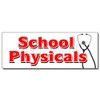 12" SCHOOL PHYSICALS DECAL sticker no appointment walk-in flu shots health