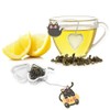 2PCS Tea Infuser Loose Tea Strainer, Heart Shaped Stainless Steel