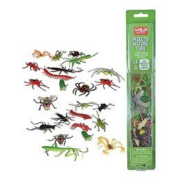 Wild Republic Animal Figurine Tube InsectoTubos Figuras de Animales, 24 Especies de Insecto Animales, Figuras Coleccionables, Regalo para Niños, Anima