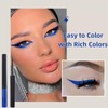 Blue Matte Liquid Eyeliner,Blue Liquid Eyeliner,B-Lue Ey-Eliner,Ey-Eliner Li-Quid,Waterproof &Long-Lasting,Rich Color,Smooth