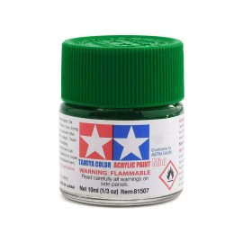 Tamiya  Acrylic Mini X5 Green Paint (10ml)  Tamiya TAM81505