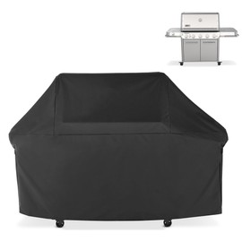 ZJYWSCH Grill Cover for Weber Summit FS38 S E 5-Burner Gas Grill Outdoor Waterproof 600D Heavy Duty Webber Summit FS38 F S 38 Gas Grill Cover with Straps