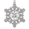 LIFE&FOOT Christmas Tree Ornaments 2025 Snowflakes Hanging Charm Decorative Pendant