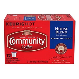 Community Coffee, Coffee K Cup House Blend, 4.5 Ounce