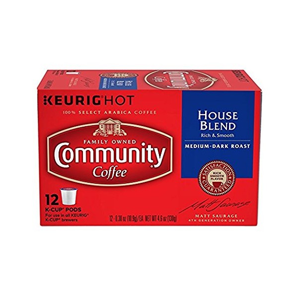 Community Coffee, Coffee K Cup House Blend, 4.5 Ounce