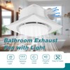 yanliangvich Bathroom Exhaust Fan with Light, 10 Inch Exhaust Fan