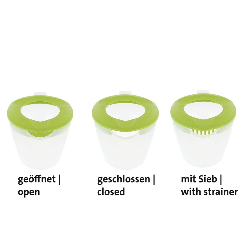 Westmark mixing cup with a splash guard, lid and spout,
