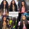 SEEBTWMS 32 Inch Water Wave Lace Front Wigs Human Hair