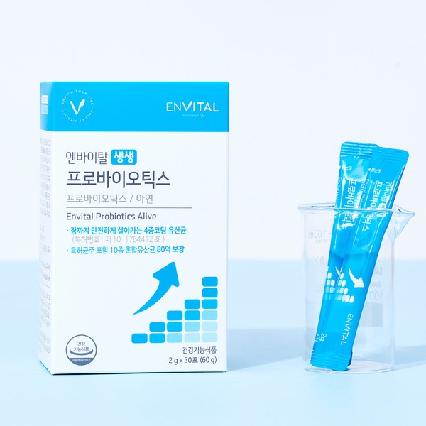 Envital Live Probiotics 2g / 엔바이탈  생생 프로바이오틱스 2g X 30포 * 1박스