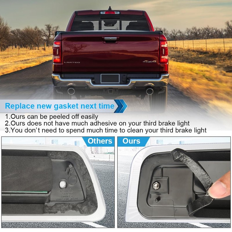 MbuyDIY 3rd Third Brake Light Gasket Seal Compatible with 2014-2018