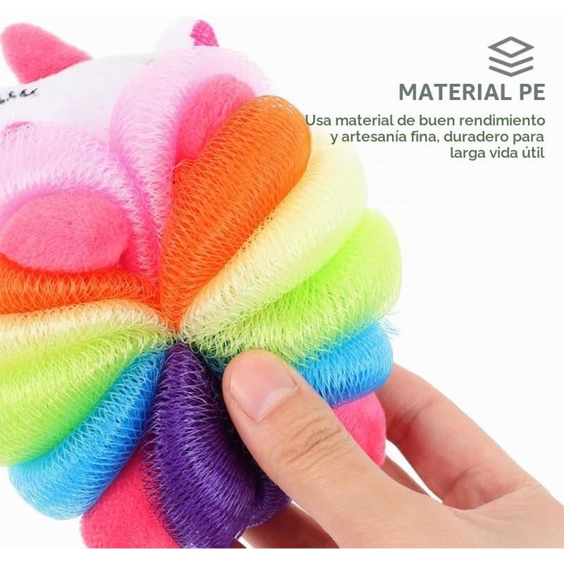 Esponjas de Baño Infantiles Unicornio y Sirena PRETYZOOM 2 Piezas