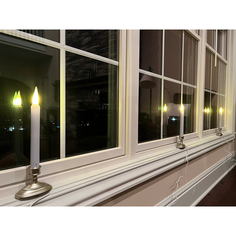 612 Vermont LED Electric Window Candles with Sensor Dusk to