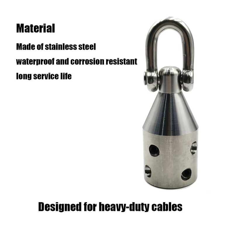 Heavy-Duty Wire Pulling Attachment,Penguin Puller,Stainless Steel Wire Puller with Penguin