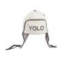 Sauna Hat with "Yolo" Embroidery, Felt (Felt Cap, Sauna Hat)