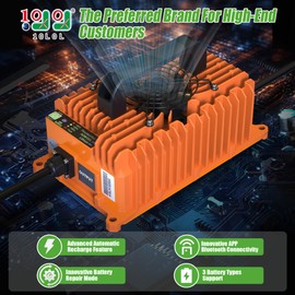 10L0L 15 Amp 48 Volt Golf Cart Charger for Yamaha G29 - Smart Golf Cart Battery Charger, 3 Batteries Types Support, Battery Repair, Automatic Power Recharge, IP67 Waterproof