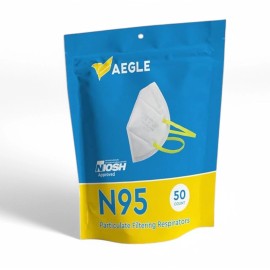 AEGLE N95 RESPIRADOR PLEGABLE CDC/NIOSH APROBADO FÁCIL RESPIRACIÓN