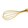"Bloomingville Standing Stainless Steel Wood Handle, Gold Finish Whisk, 10.25"""