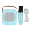 Mini Karaoke Machine Portable Bluetooth Speaker With Wireless Microphone Bass