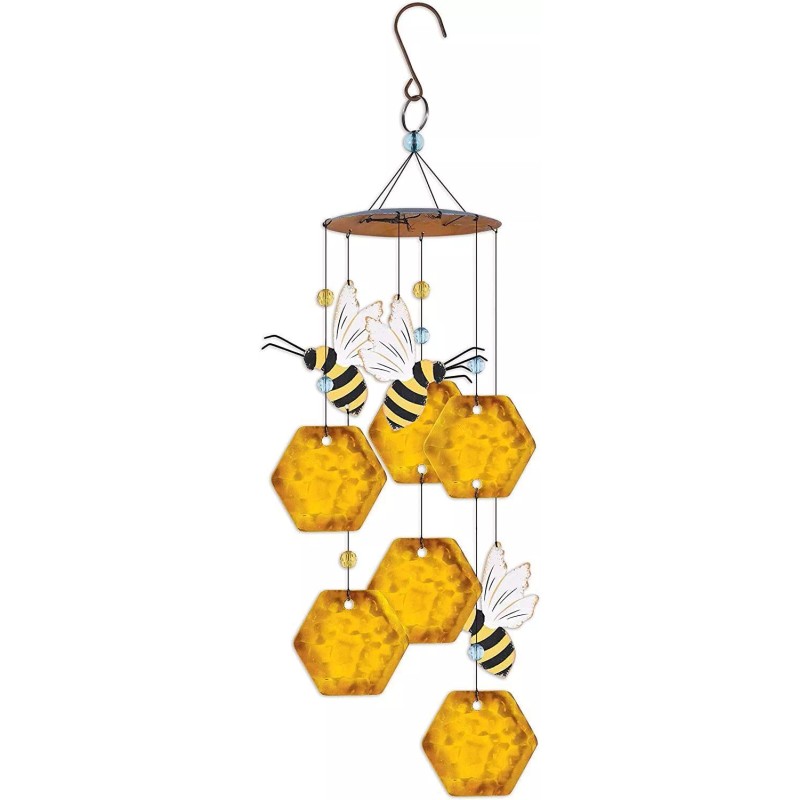 Sunset Vista Designs Bee Honeycomb Chime 17"