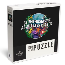 Be Enthusiastic About Less Plastic (1000 Piece Puzzle, Challenging Jigsaw Puzzle for Adults, Made in USA)