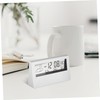 ULTECHNOVO Transparent Modern Design Digital Alarm Clock Dual Alarm Simple