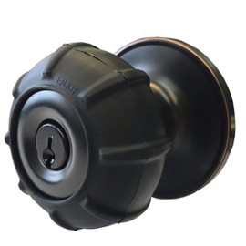 Enjoy Cover - 2 Pack Silicone Door knob Grips Maximum Grip Nonslip Arthritis & Senior Living Aids Grippy Easy Open Fits All Door Knob Universal Size Decorative (Black)