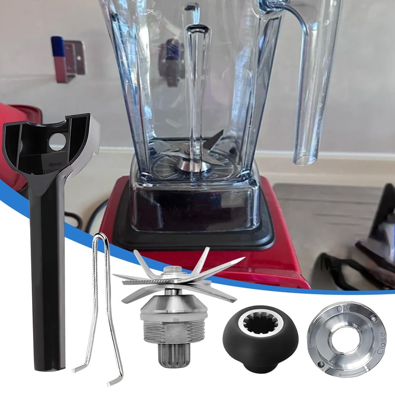 8 Blades Blender Wet Blade Assembly with Wrench Drive Socket
