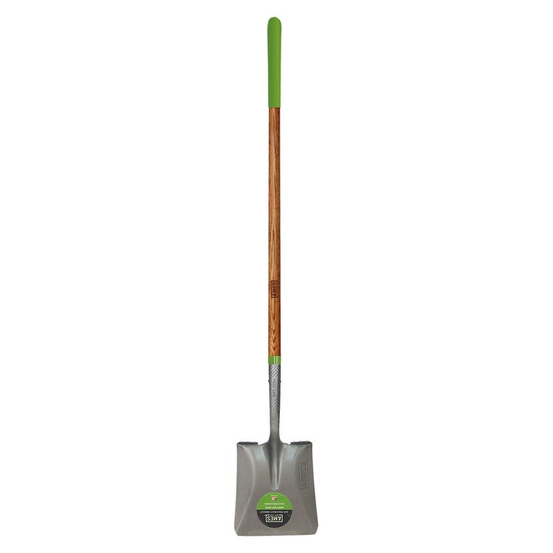 AMES 2535700 Tempered Steel Transfer Shovel with Hardwood Handle, 61-Inch,