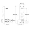 Keypad Cabinet Lock Password Key Unlocking Zinc Alloy Security With