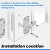 Replacement Andersen Gliding Door Thumb Latch Compatible with Andersen Sliding