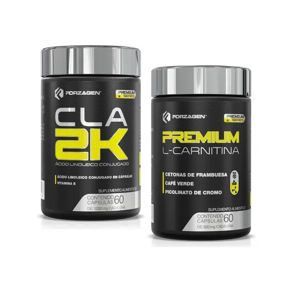 Forzagen Premium Series L-carnitina + Cla-2k 120 Caps | Termogénico