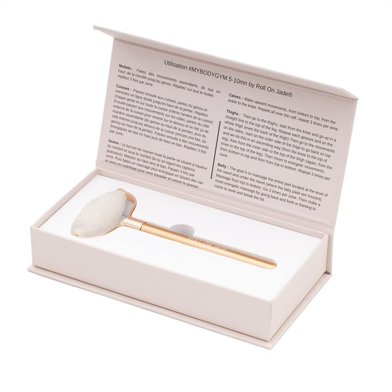 ROLL ON JADE - Body Massager Quartz Crystal Slim -