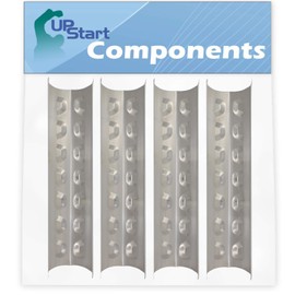 4-Pack BBQ Grill Heat Shield Plate Tent Replacement Parts for Kenmore 148.16156211 - Compatible Barbeque Stainless Steel Flame Tamer, Guard, Deflector, Flavorizer Bar, Vaporizer Bar, Burner Cover