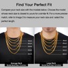 Jewlpire Gold Chain for Men, 6mm Mens Necklace Cuban Link