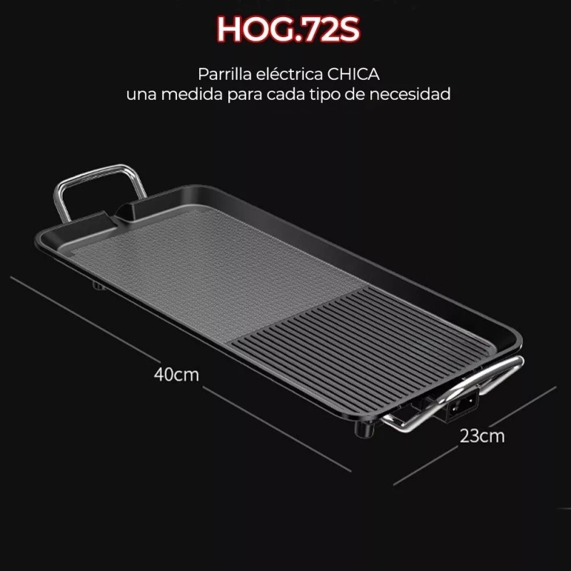 EG Parrillera Eléctrica Tipo Comal Cocina Alimentos Pequeña