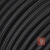 Textile Cable with Schuko Plug (Angled Plug Made of Duroplast: