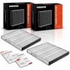 A-Premium 2-PC Under Driver Side Dash Cabin Air Filter with