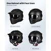 ILM Open Face Motorcycle 3/4 Half Helmet for Dirt Bike