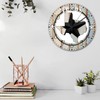Silent Wall Clock Battery Operated Non Ticking Analog Texas Lone
