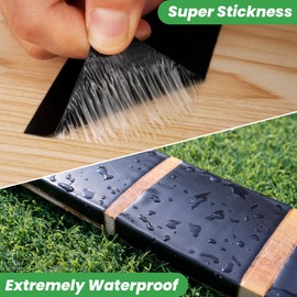 TAPEBEAR Joist Tape 2"×50', Deck Joist Tape Butyl Sealant Joist Flashing Tape for Decking, Waterproof Anti-Corrosion Weather Resistant Tape for Wood Decks Beams Rim, Roof, 4Rolls