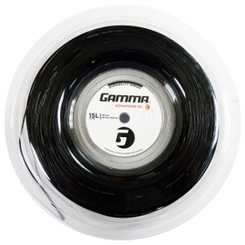 Gamma Advantage 1.38mm Tennis String - 220m Reel, Colors- Black