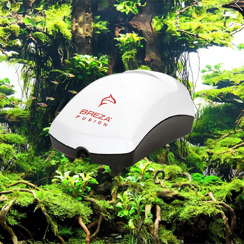 Aquatop Fusion Aquarium Air Pump Single Outlet, Super Quiet, up