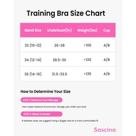 Sascina Sujetador Deportivo de algodón de Entrenamiento para Chicas Adolescentes de 10 a 16 años con Tirantes Ajustables Sujetador Acolchado Suave sin Aros, Negro/Blanco/Piel/Azul, 34