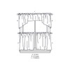 CHF Industries Crochet Tiered Kitchen Curtain - One Pair