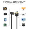 Poyiccot 8K L Type Micro HDMI to HDMI Adapter Cable,